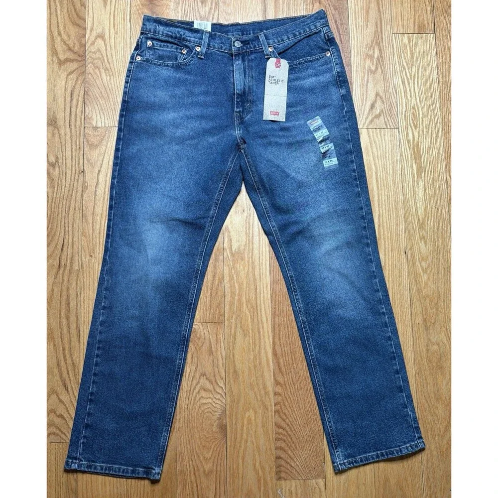 Levis 541 Athletic Taper Fit Stretch Jeans Men's Sizes 32x30 Blue NWT